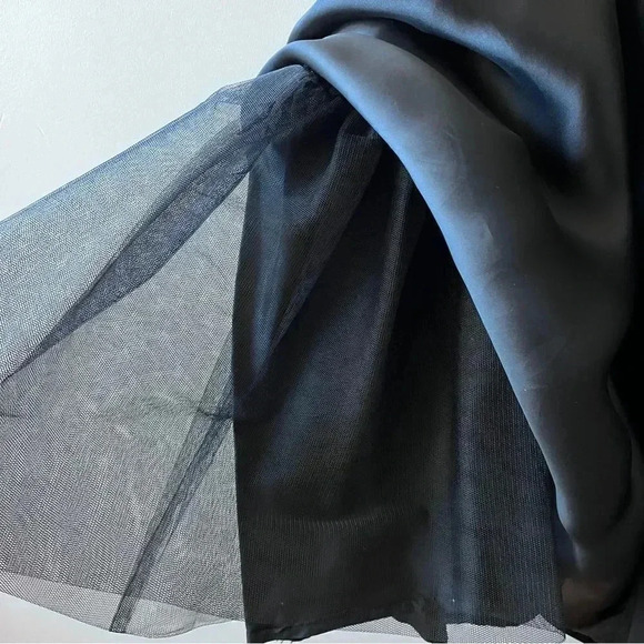 Vintage Victoria Black Silk Beaded Sequin Ball Gown Evening Dress Size 10 - Picture 14 of 15